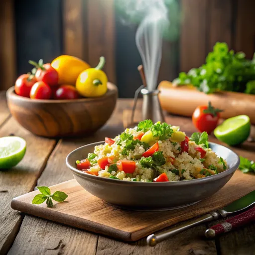 मसालेदार क्विनोआ सलाद
